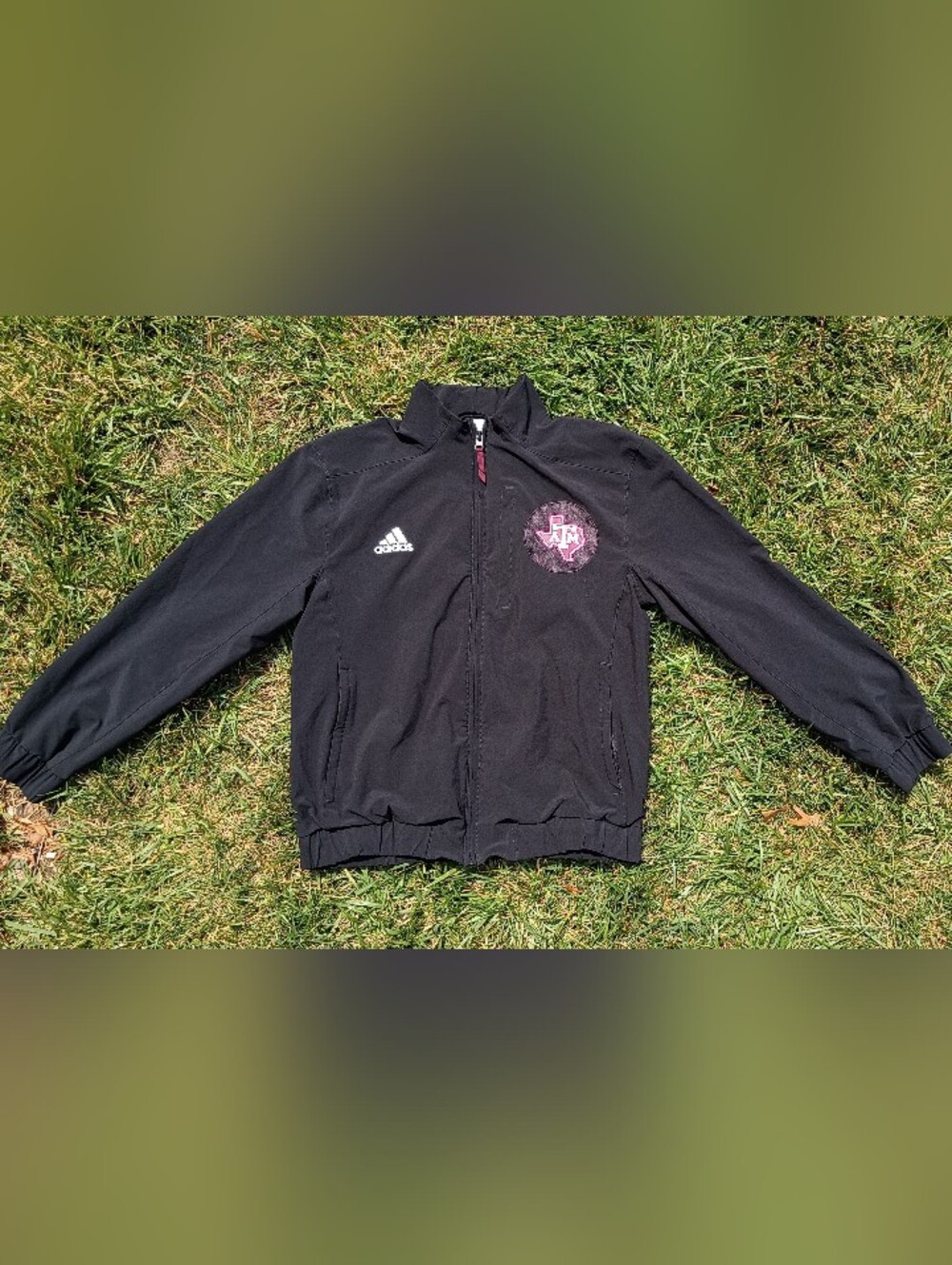Texas A&M Aggies Adidas Team Issued Sideline Jacket Black M College Athlete